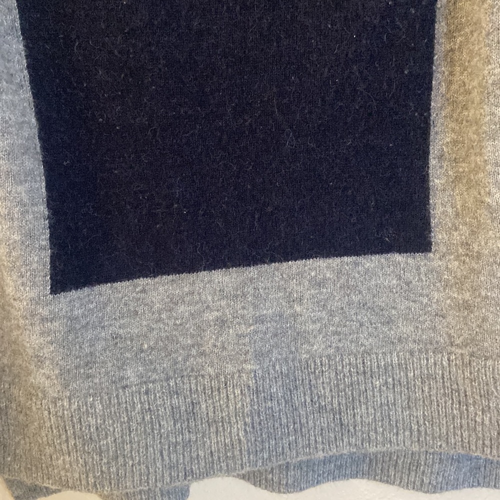 A.L.C. Wool Blend Color Block Grey Turtleneck - image 3